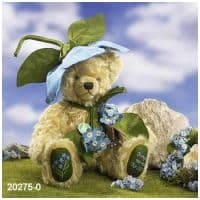 Мишка Херманн Незабудка Дитя цветов. Лимит 500 шт Hermann Coburg Германия Высота 35 см