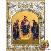 Икона освященная &quot;Деисус, Спас на престоле&quot;, 14x18 см