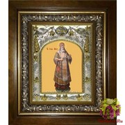 Икона освященная &quot;Иона,митрополит Московский ,святитель,чудотворец&quot;, 14x18 см, в деревянном киоте 20x24 см, 20x24 см