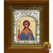 Икона освященная &quot;Надежда мученица&quot;,14x18 см, в деревянном киоте 20x24 см, 20x24 см