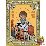 Икона освященная &quot;Спиридон Тримифунтский святитель&quot;, 18x24 см со стразами, 18x24 см