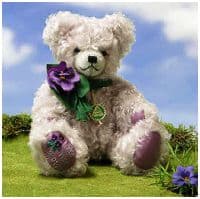 Мишка Херманн Фиалка Дитя цветов. Лимит 50 шт Hermann Coburg Германия Высота 32 см