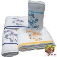 Набор из трех махровых полотенец  &quot;ALMATEX&quot;