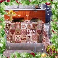 Скатерть новогодняя 140х240 &quot;ONDA BLU&quot;