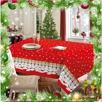 Скатерть новогодняя 140х240 &quot;ONDA BLU&quot;