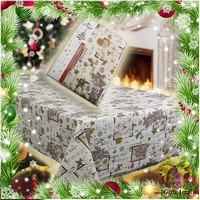 Скатерть новогодняя 140х240 &quot;VINGI RICAMI&quot;