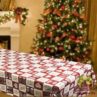 Скатерть новогодняя 140х180 &quot;VINGI RICAMI&quot;