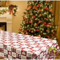 Скатерть новогодняя 140х220 &quot;VINGI RICAMI&quot;
