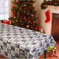 Скатерть новогодняя 140х220 &quot;VINGI RICAMI&quot;