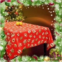 Скатерть новогодняя 140х240 &quot;VINGI RICAMI&quot;