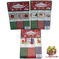 Кухонные новогодние полотенца в наборе 3 штуки &quot;MELANGIO&quot;