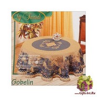 Гобеленовая скатерть на овальный стол 180х240 &quot;FINICOP&quot;