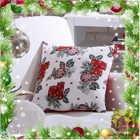 Декоративная новогодняя гобеленовая подушка 50х50 &quot;VINGI RICAMI&quot;