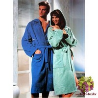 Халат махровый с капюшоном &quot;ONDA BLU&quot;