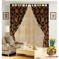 Шторы для комнаты + тюль &quot;GRAND TEXTIL&quot;