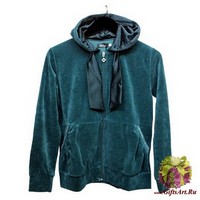 Женский велюровый домашний костюм с капюшоном &quot;DIVAS&quot;