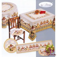 Гобеленовая скатерть на овальный стол 180х240 &quot;FINICOP&quot;