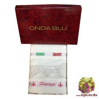 Набор из двух махровых полотенец в коробке &quot;ONDA BLU&quot;