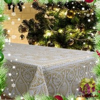 Скатерть новогодняя 140х180 &quot;ONDA BLU&quot;
