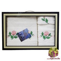 Набор из трех махровых полотенец &quot;ALMATEX&quot;