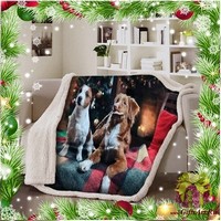 Новогодний плед с фотопечатью 130х160 &quot;GF FERRARI&quot;