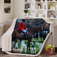 Плед из полиэстера с фотопечатью 130х160 &quot;GF FERRARI&quot;