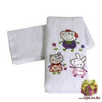 Детские махровые полотенца в наборе 2 штуки &quot;MELANGIO&quot;