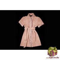 Махровый женский халат с коротким рукавом &quot;CESARE PACIOTTI&quot;