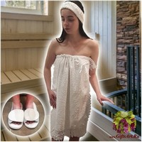 Набор для ванной с парео 3 предмета &quot;GRAND TEXTIL&quot;