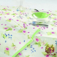 Скатерть с тефлоновой пропиткой на круглый стол &quot;SERVALLI&quot;