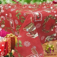 Скатерть новогодняя на стол 140х450 &quot;MELANGIO&quot;