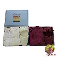 Набор для ванной с парео 4 предмета &quot;CREOLE&quot;