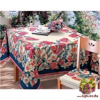 Гобеленовая скатерть на овальный стол 180х240 &quot;FINICOP&quot;