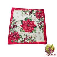 Декоративные новогодние наволочки с люрексом 45х45 2 штуки &quot;SERVALLI&quot;