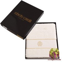Набор из двух жаккардовых махровых полотенец &quot;ROBERTO CAVALLI&quot;