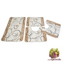 Набор ковриков для ванной 4 штуки &quot;TEX GAL&quot;