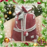 Новогодний плед с оленями 130х160 в мешочке &quot;GF FERRARI&quot;