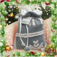 Новогодний плед с оленями 130х160 в мешочке &quot;GF FERRARI&quot;