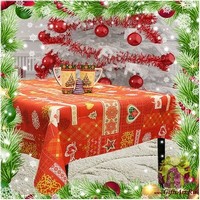 Скатерть новогодняя в пакете 140х240 &quot;VALLEPIANO&quot;
