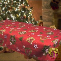 Скатерть новогодняя в пакете 140х180 &quot;VALLEPIANO&quot;
