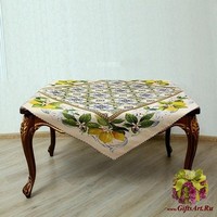 Квадратная гобеленовая салфетка 100х100 &quot;SERVALLI&quot;