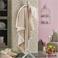 Плед микрофибра с сердечками 130х160 &quot;GF FERRARI&quot;