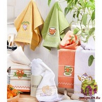 Набор из трех кухонных полотенец 50х70 &quot;VINGI RICAMI&quot;