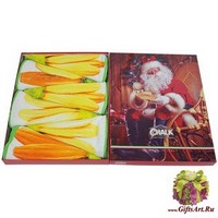 Подарочный новогодний набор из шести круглых кухонных полотенец диаметр 70 &quot;GRAND TEXTIL&quot;