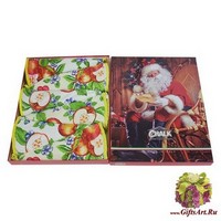 Подарочный новогодний набор из шести круглых кухонных полотенец диаметр 70 &quot;GRAND TEXTIL&quot;