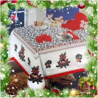 Скатерть новогодняя 140х180 &quot;ONDA BLU&quot;