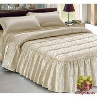Пышное одеяло-покрывало с атласной юбочкой 270х270 &quot;GF FERRARI&quot;