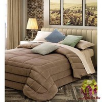 Бархатистое замшевое одеяло-покрывало 270х270 &quot;GF FERRARI&quot;