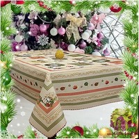 Новогодняя гобеленовая скатерть с люрексом 140х180 &quot;VINGI RICAMI&quot;