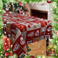 Скатерть новогодняя с тефлоновой пропиткой в пакете 140х210 &quot;MELANGIO&quot;